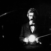 Mark Twain v laboratoři Nikola Tesly 